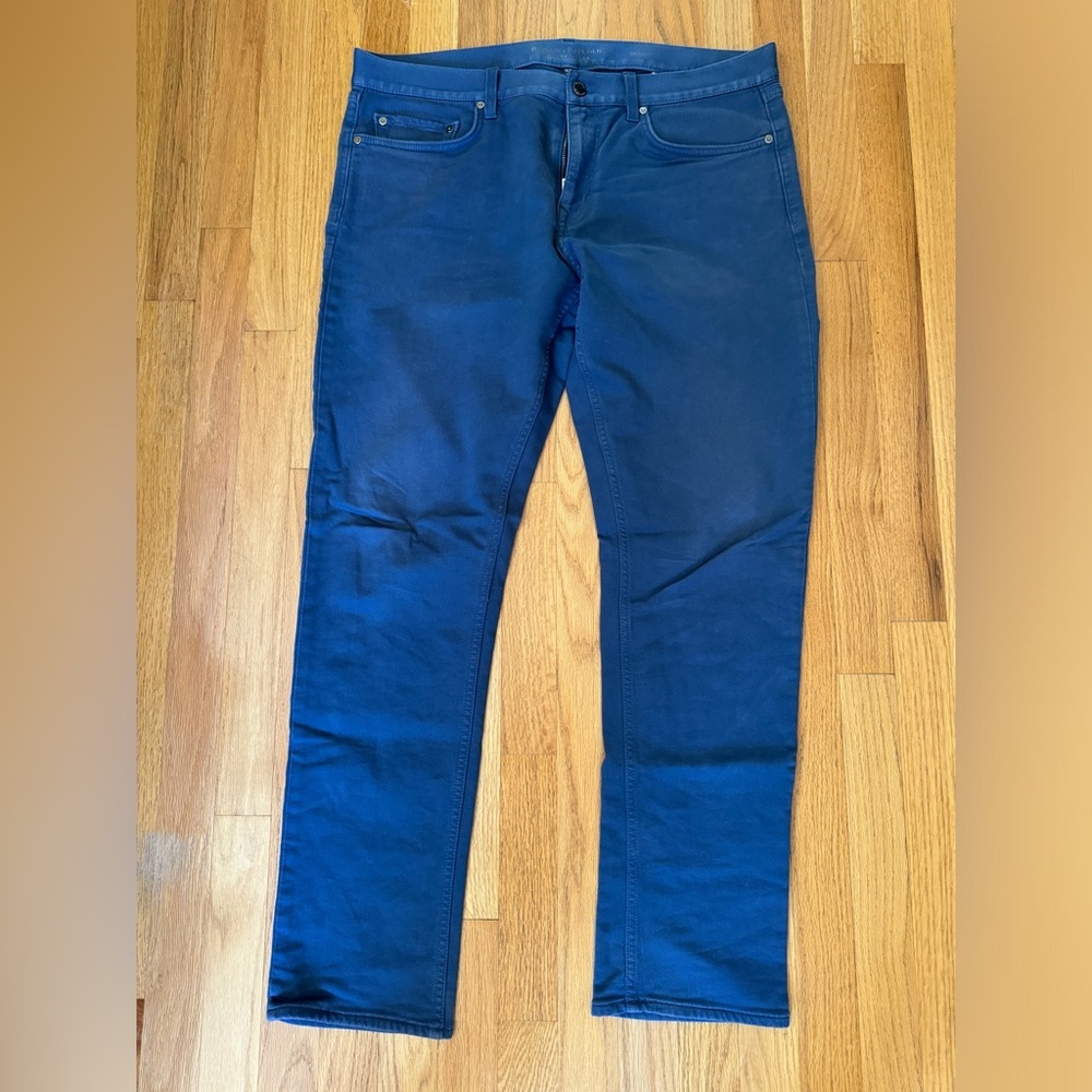 Banana republic skinny Traveler pants in deep blue 36x34